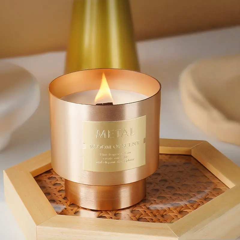 Luxury Metal Scented Candle - 410gm (Cuban Cigar)