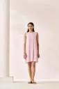 Sleeveless Box Pleat Dress