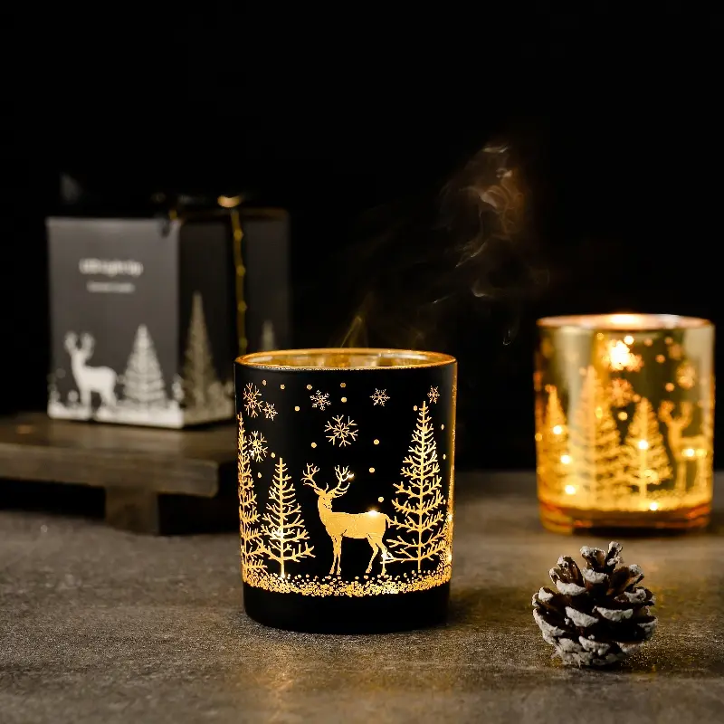 Led Scented Christmas Candle 680gm (Blackberry & Laurel)