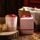 Luxury Flower Pink Scented Candle - 360gm