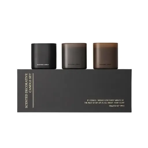 Modern Scented Candle Gift Box  - 3per box 810gm
